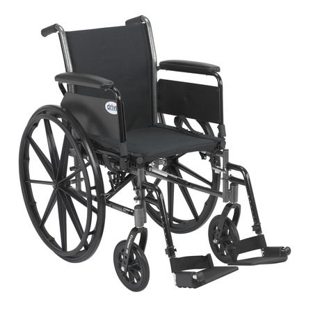 DRIVE MEDICAL Cruiser III Light Weight Wheelchair - 20" Seat k320dfa-sf